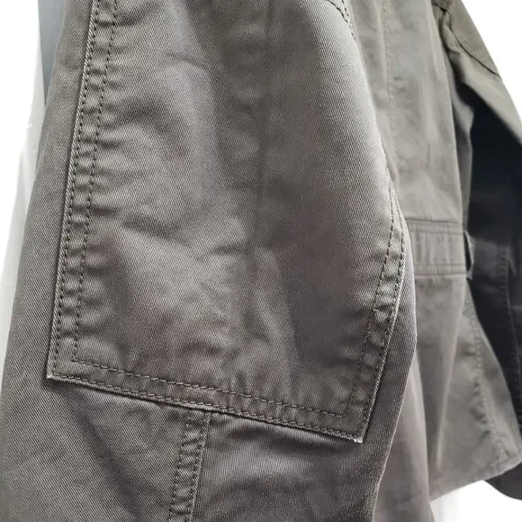 J. CREW Women's Size Medium Downtown Field Utility Jacket Hunter Green in VGUC - Picture 10 of 15